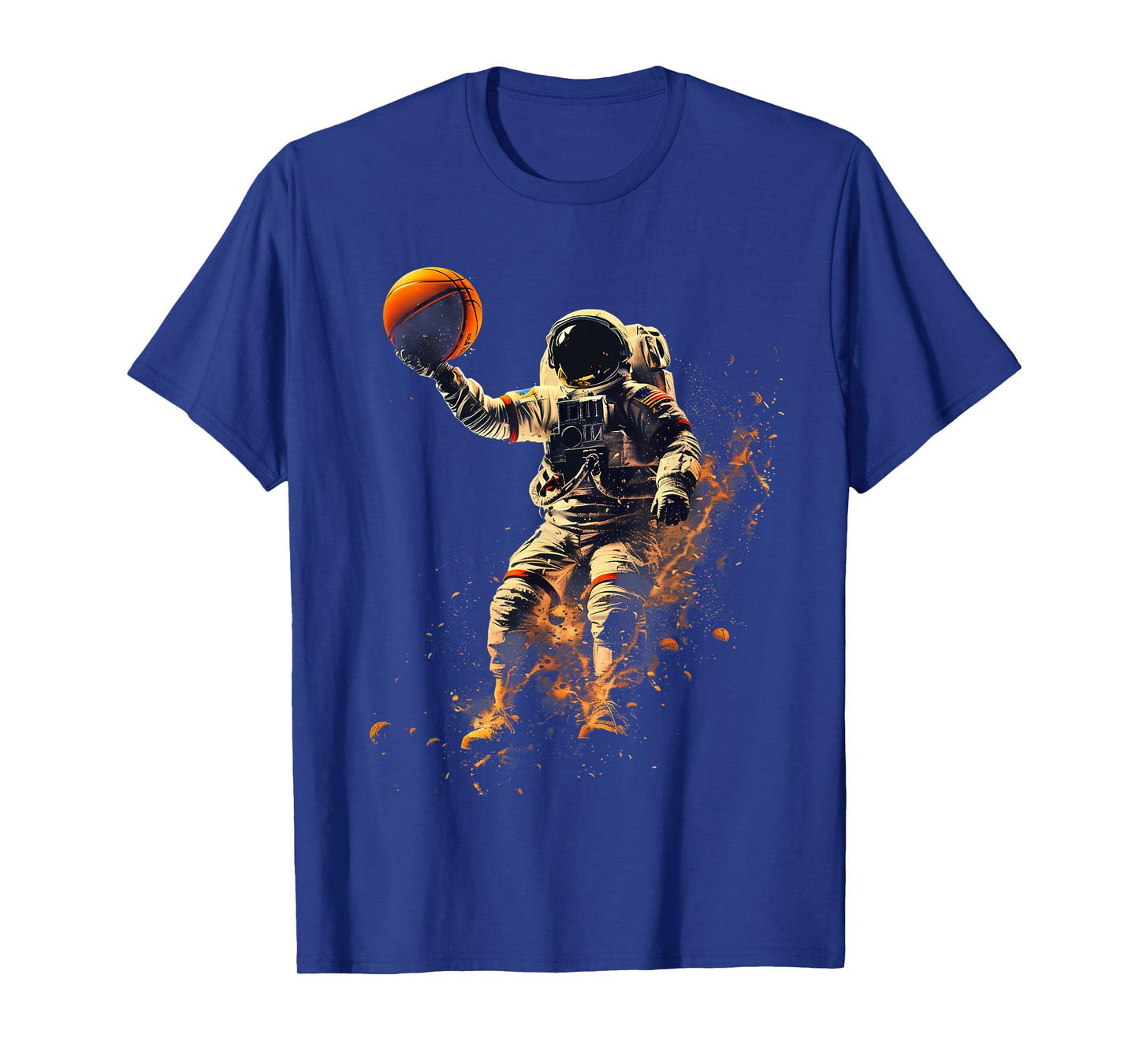 Basketball Slam Basketball Hoop Astronaut Basketball Lover T-Shirt