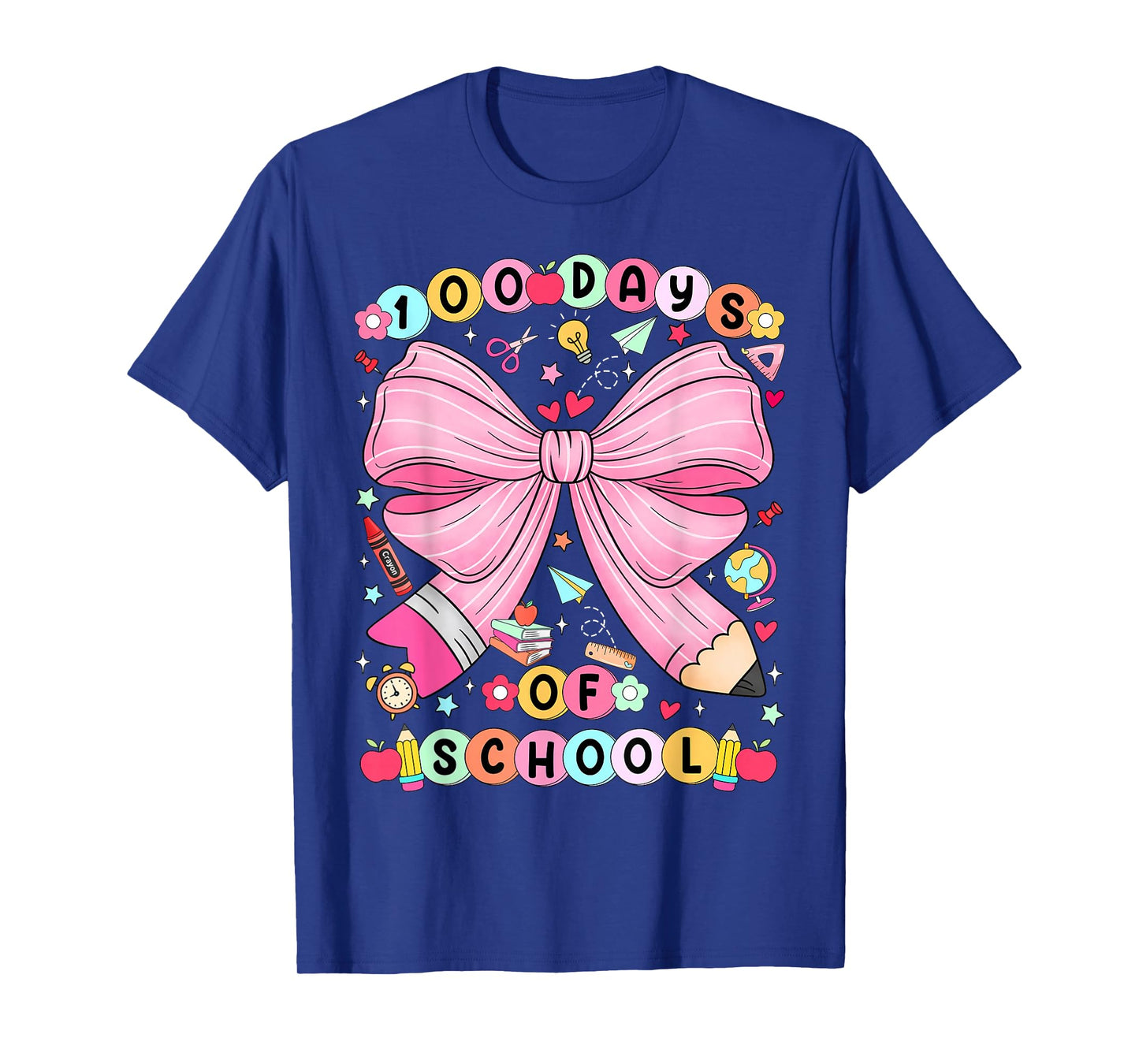 100 Days of School Coquette Bracelet 100 Days Smarter Kids T-Shirt