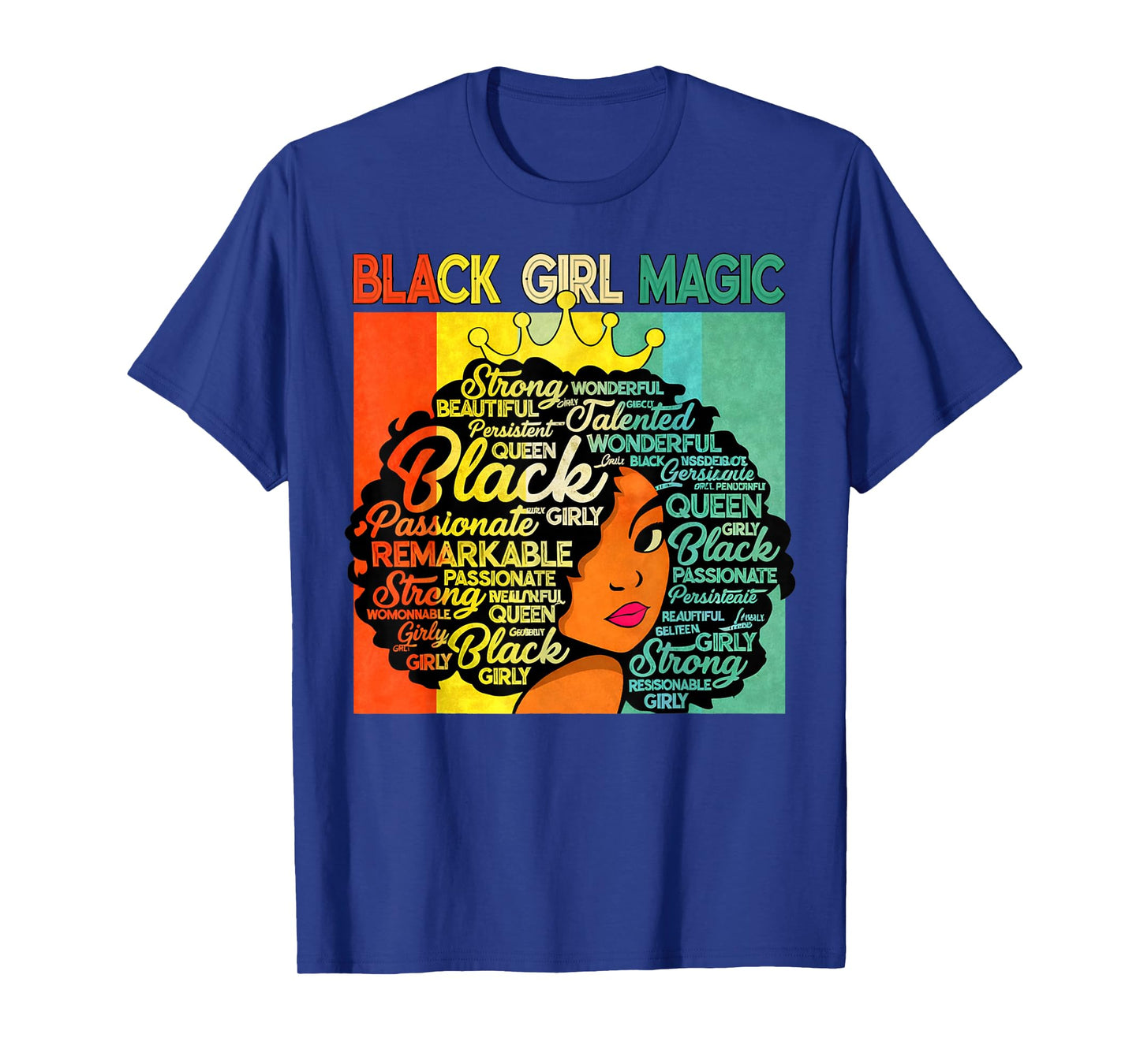 Black History Girl Magic African American Women Girls Kids T-Shirt