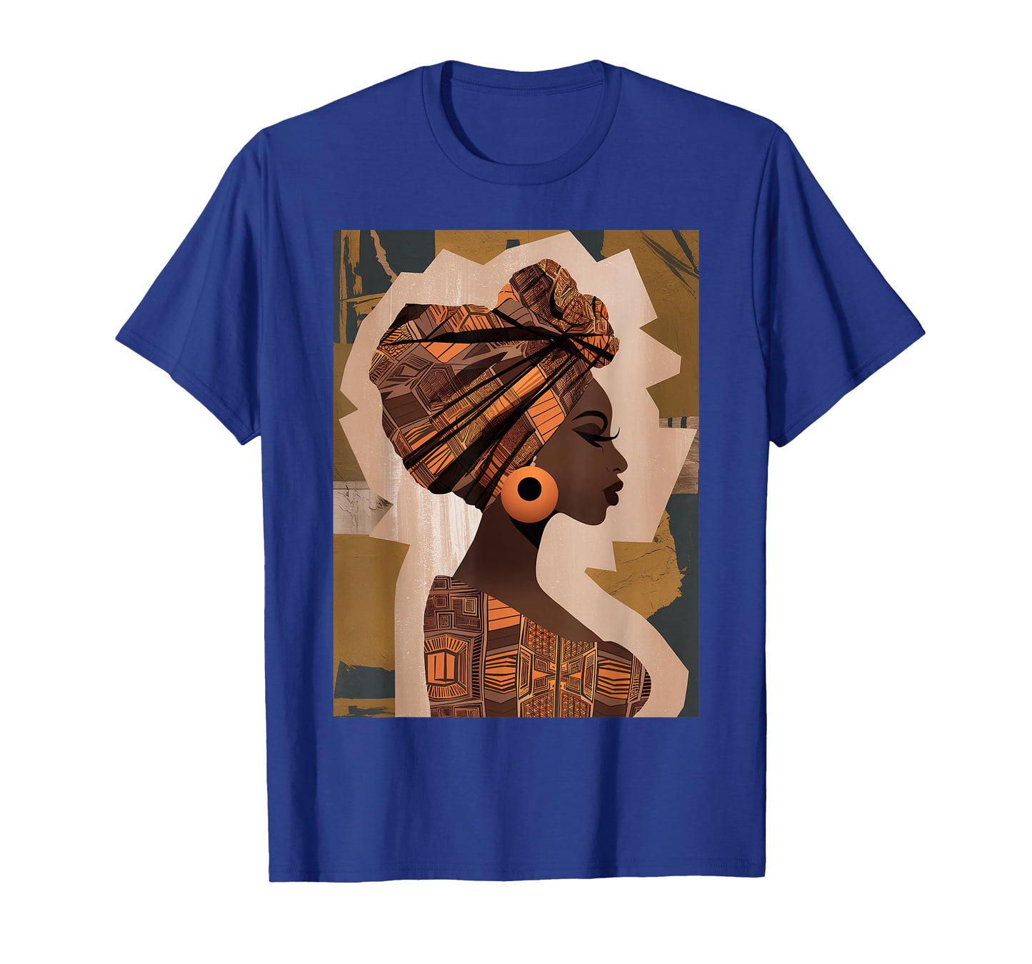 Funny Kente Cloth Head Wrap African American Women Girl T-Shirt