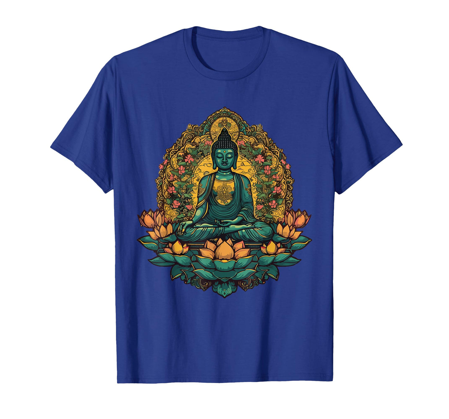 Buddha Mandala Buddhist Mindfulness Buddhism Spiritual Yoga T-Shirt