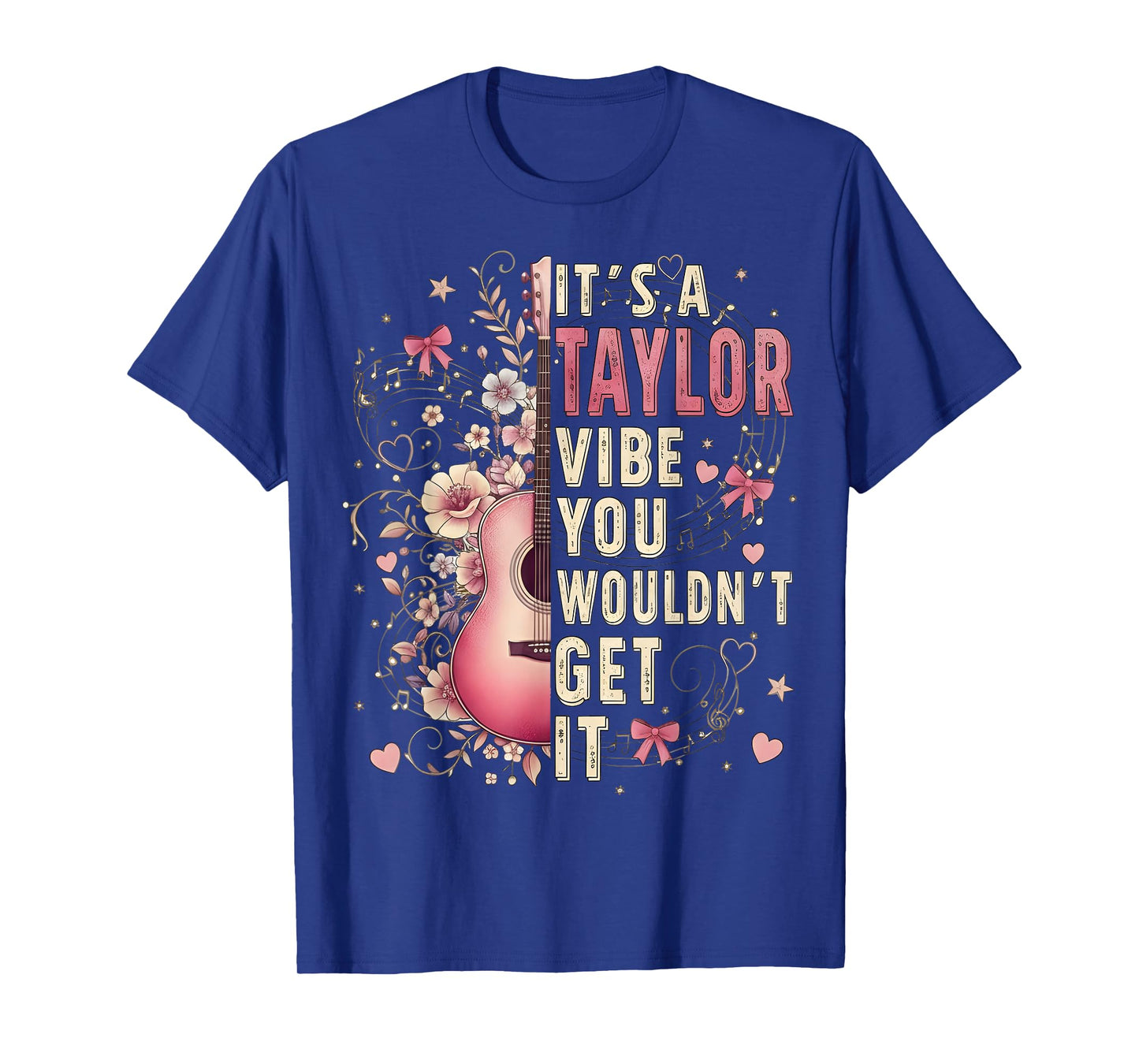 It's A Taylor Vibe Heart Floral Girl Kids 70's 80's Vintage T-Shirt