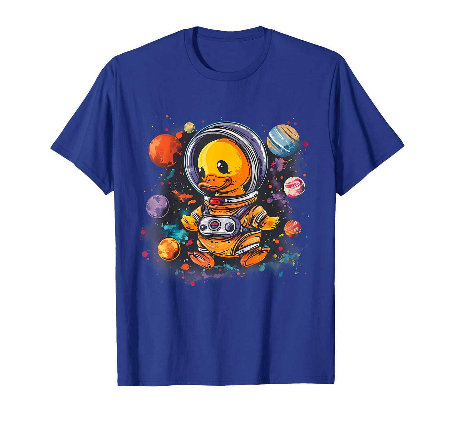 Rubber Duck Space Astronaut Planet Rubber Duck Lover Science T-Shirt