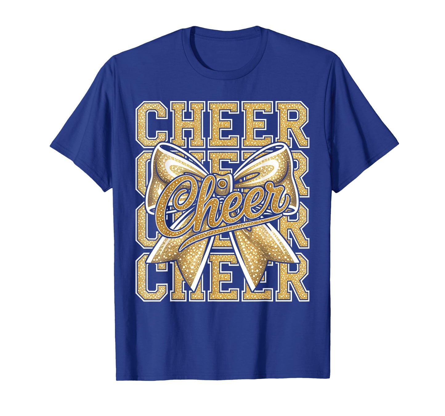 Cheer Gold Funny Cheerleader Coquette Cheerleading Outfit T-Shirt