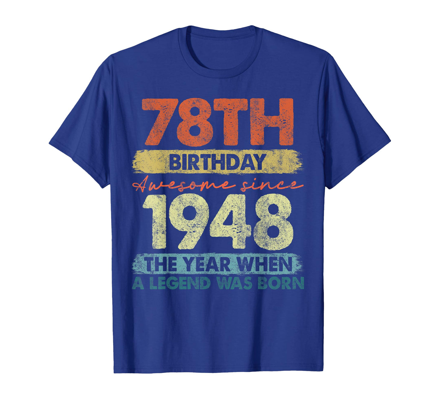 78 Year Old Gifts Vintage 1948 Limited Edition 78th Birthday T-Shirt