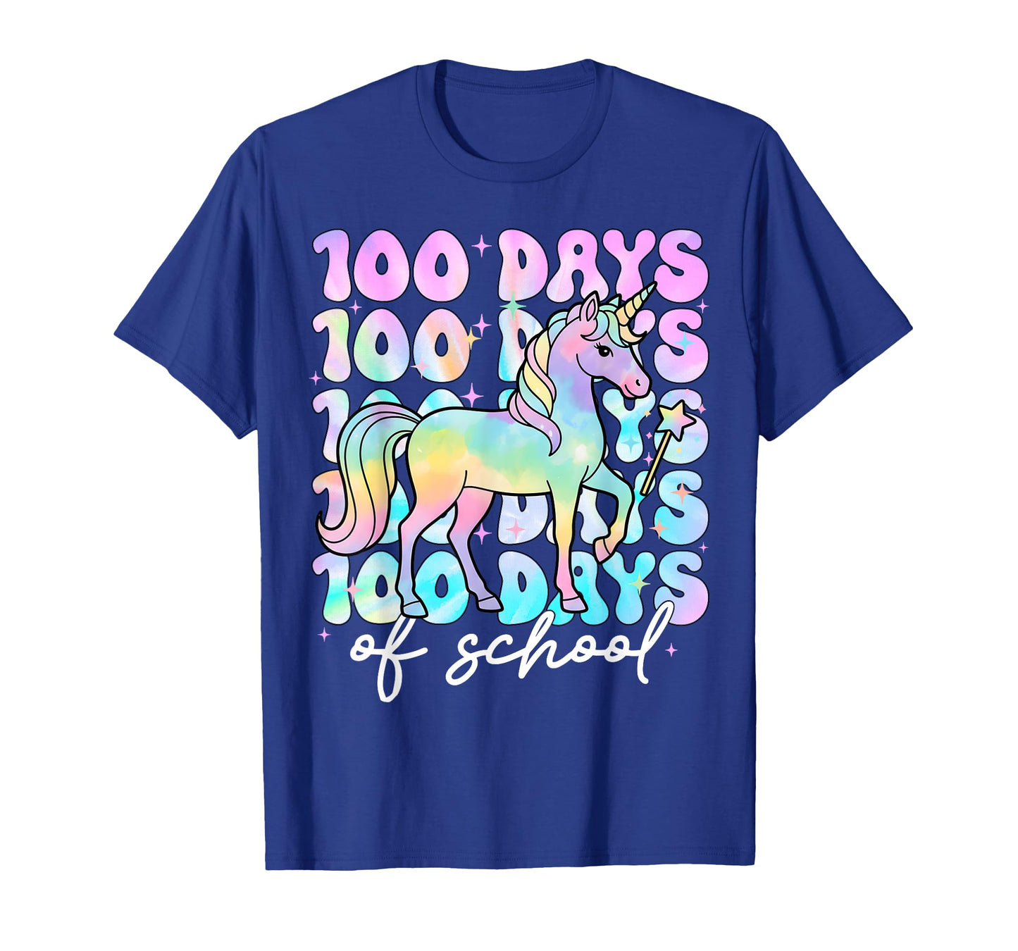 100 Days of School Unicorn Girls 100th Day of School Teacher T-Shirt