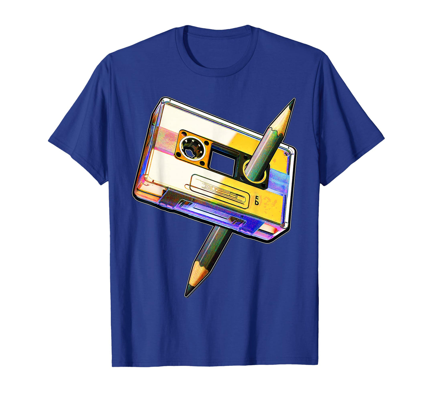 80s Cassette Tape Pencil 1980s Retro Vintage Music Mixtape T-Shirt