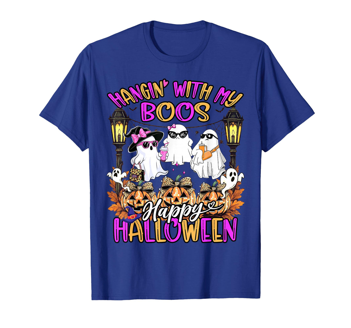 Hangin' with My Boos Cute Boujee Ghosts Halloween Costume T-Shirt