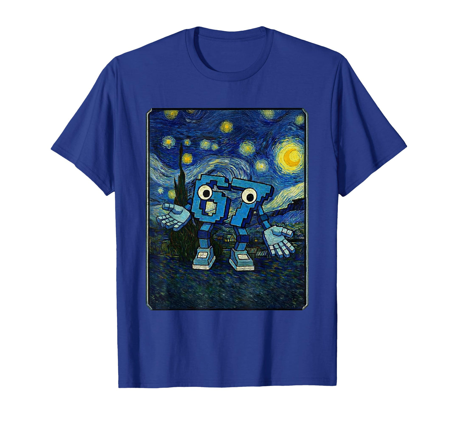67 Six Seven 6-7 Starry Night Van Gogh Brainrot Kids Meme T-Shirt