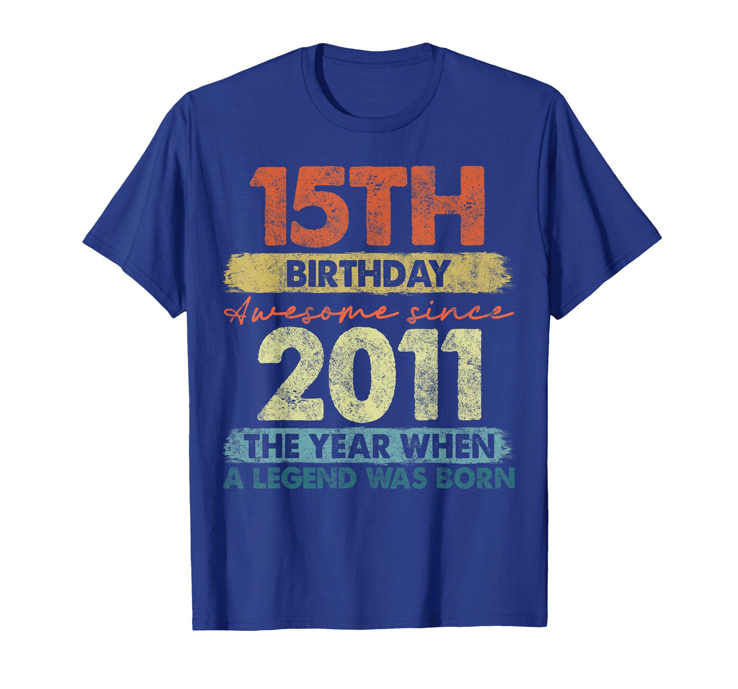15 Year Old Gifts Vintage 2011 Limited Edition 15th Birthday T-Shirt