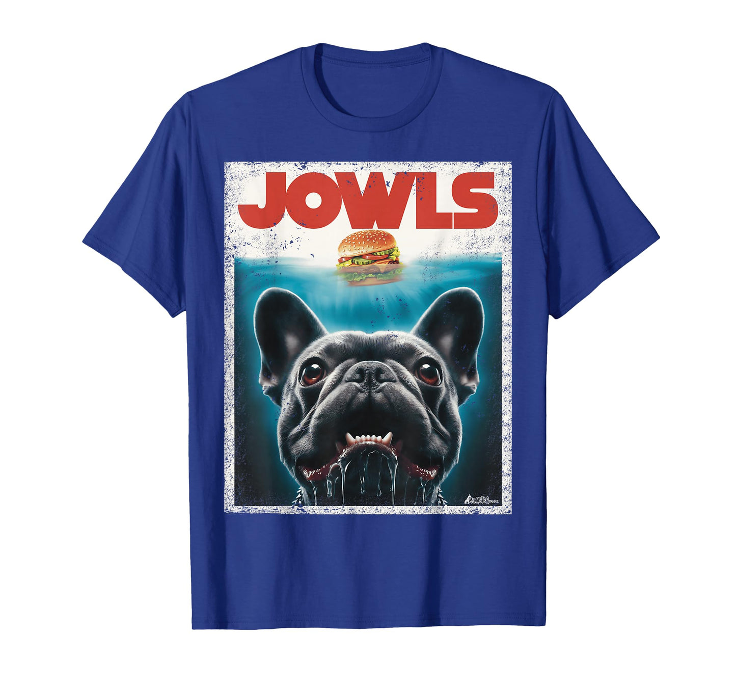 Funny Black French Bulldog Jowls Top, Frenchie Mom, Dog Dad T-Shirt
