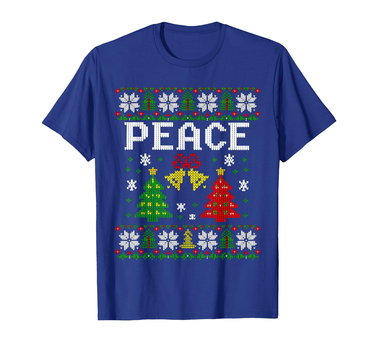 Peace I Come in Peace Couple Matching Ugly Christmas Sweater T-Shirt