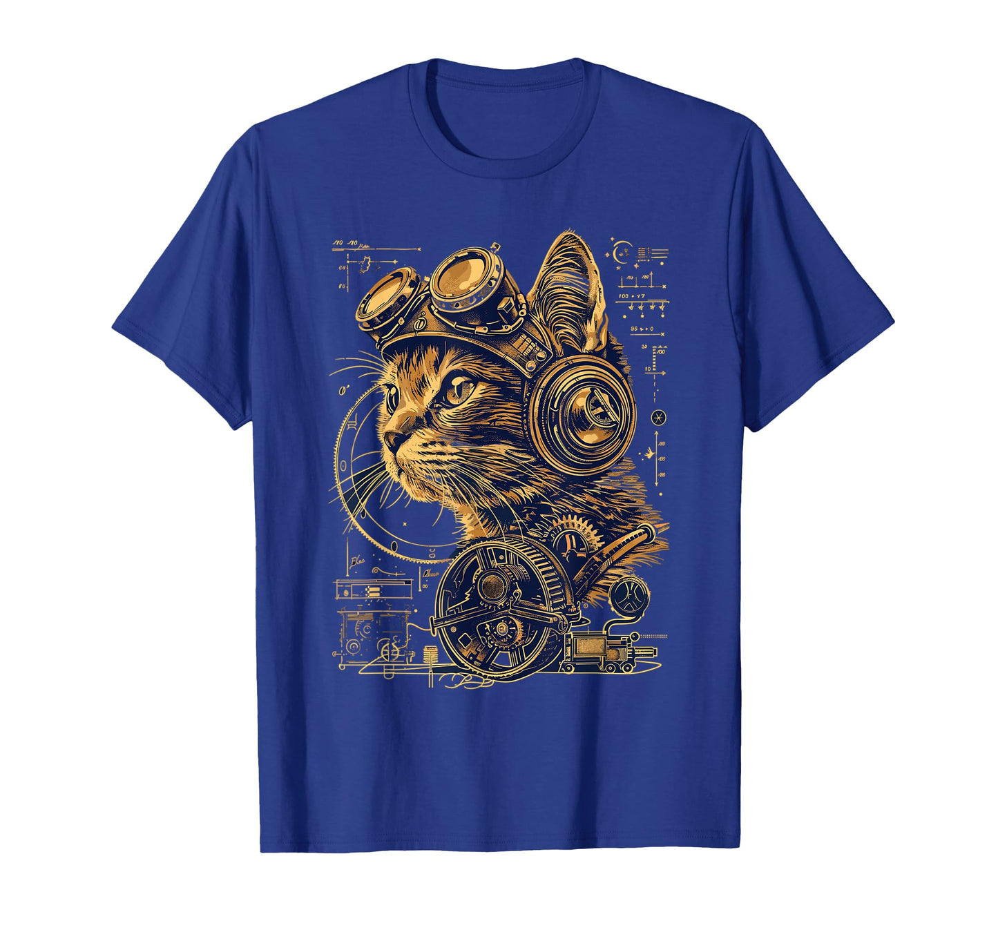 Steam Punk Art Cat Kitten Steampunk T-Shirt for Men Women