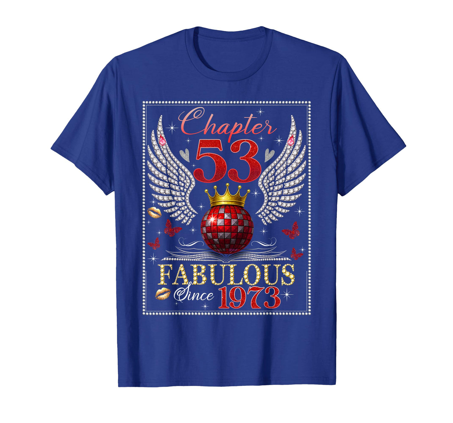 Chapter 53 Fabulous EST. 1973 Disco Ball 53rd Birthday Women T-Shirt