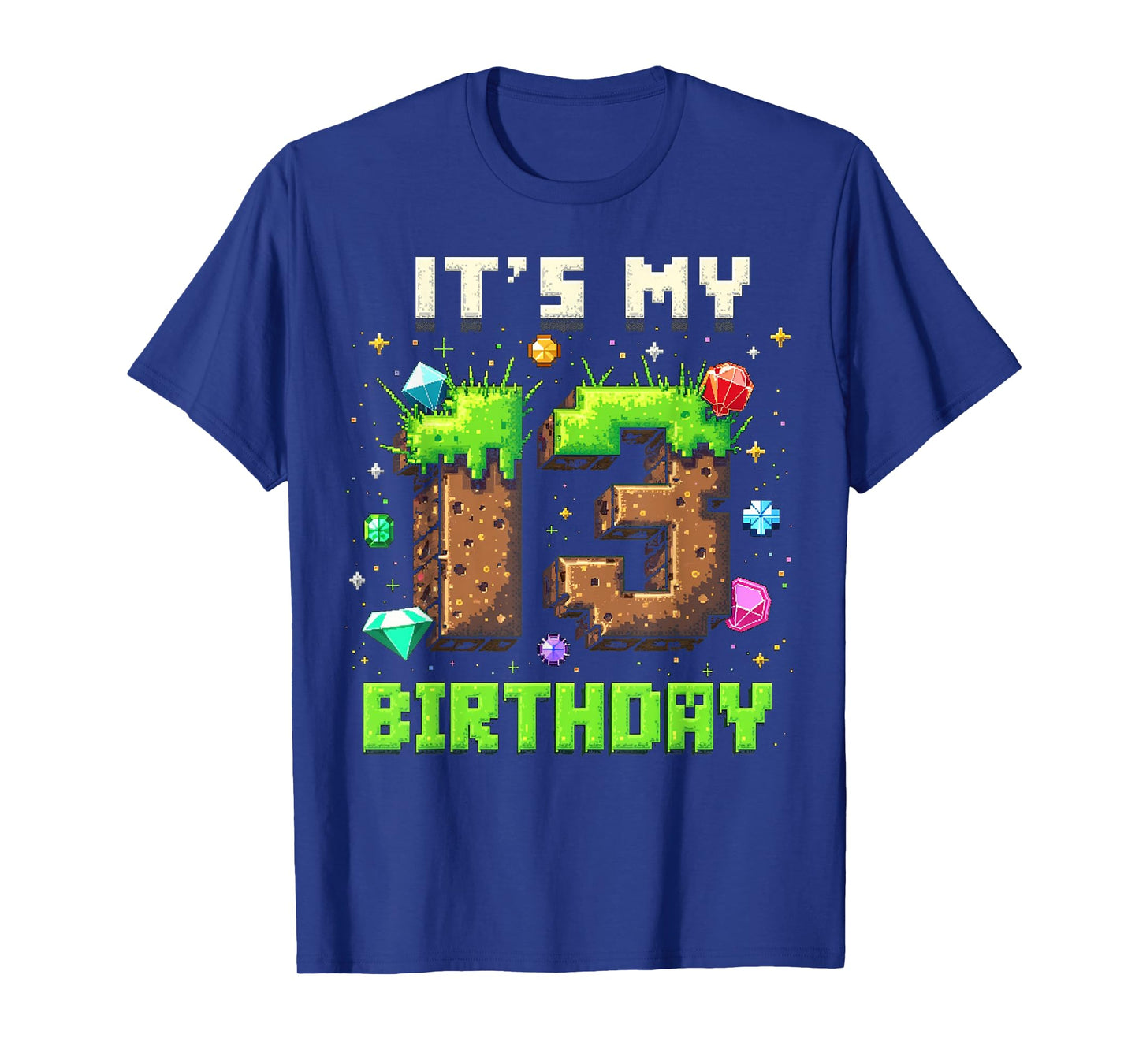 Birthday Boy Shirt It's My 13th Birthday Video Game Pixel T-Shirt