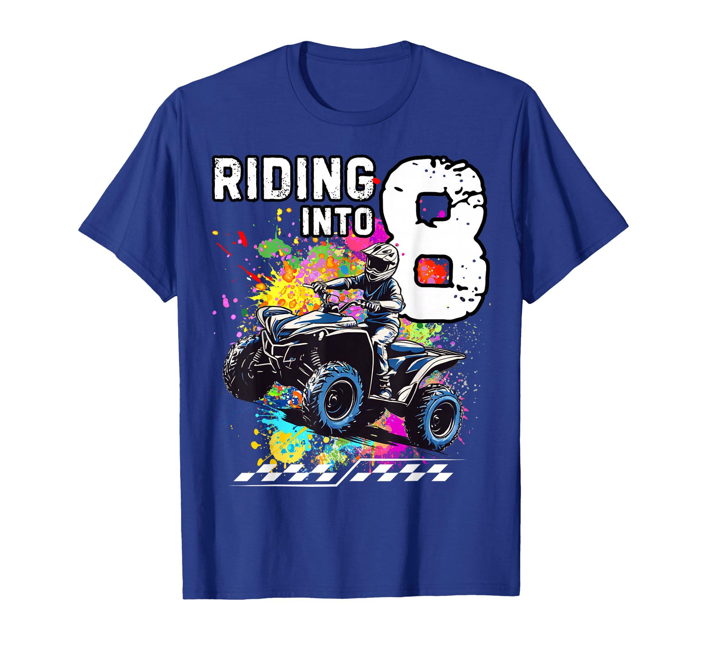 Riding Into 8 Year Old ATV Birthday T-Shirt