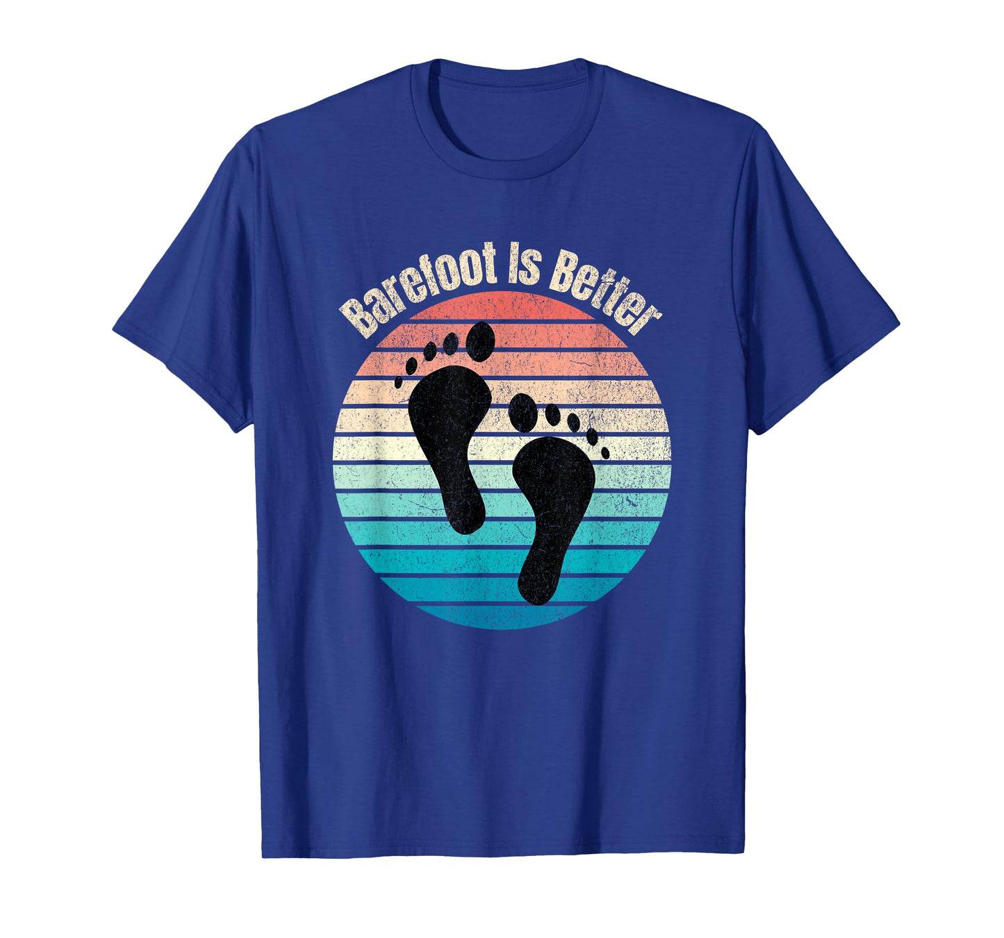 Barefoot Is Better Sunset Earthing T-Shirt