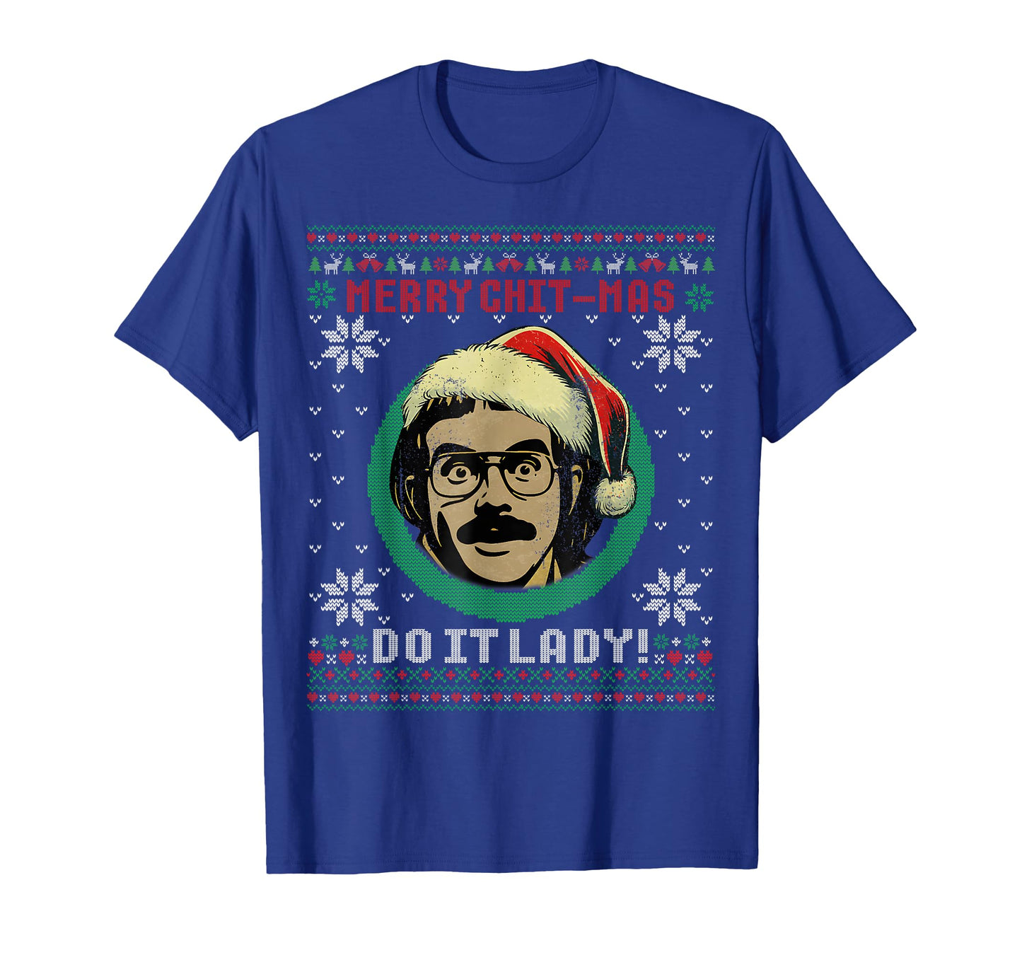 Do It Funny Chit-mas Christmas Santa Hat Ugly Xmas T-Shirt