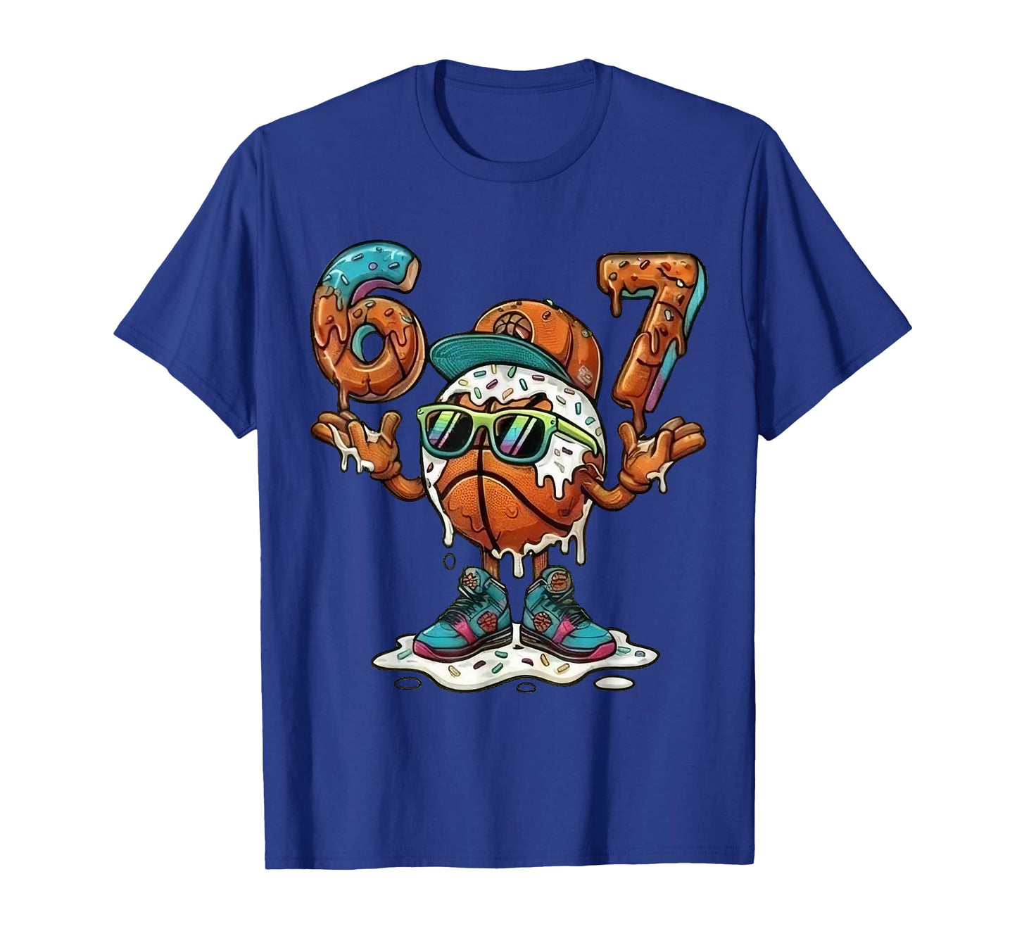 Funny 6 7 Six Seven 67 Baseketball T-Shirt