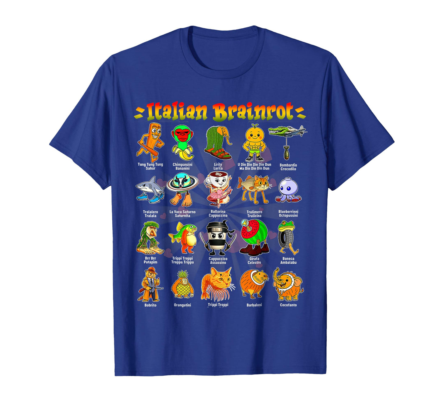 Italian Brain Rot Italian Brainrot Funny Memes T-Shirt