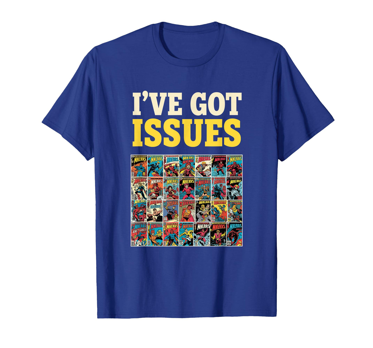 Comic I've Got Issues Retro Comic Cover Collage T-Shirt
