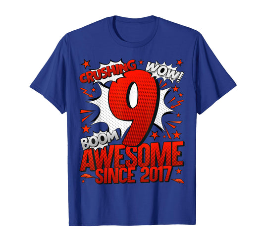 9 Year Old Gifts for Boys 9th Birthday Boy 9 Year Old Boy T-Shirt
