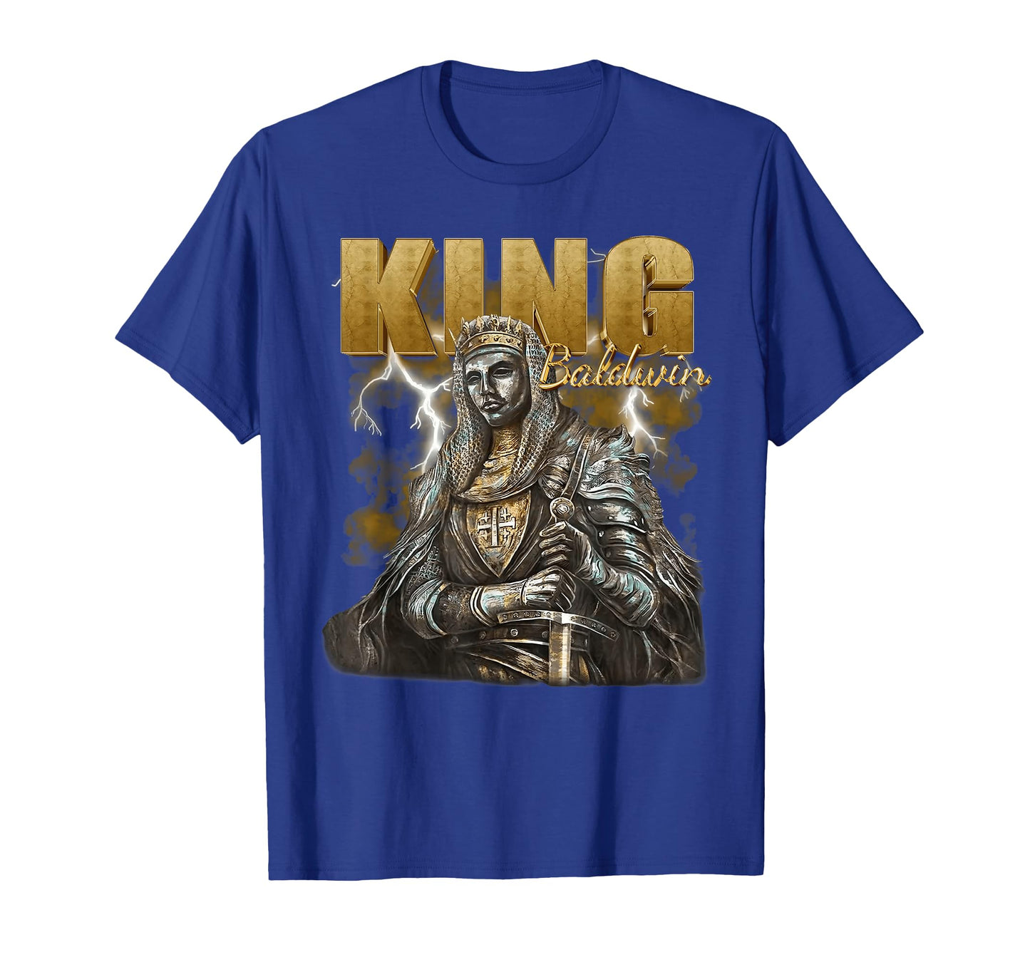 Sliver Mask King Baldwin IV Meme The Leper King Warrior T-Shirt