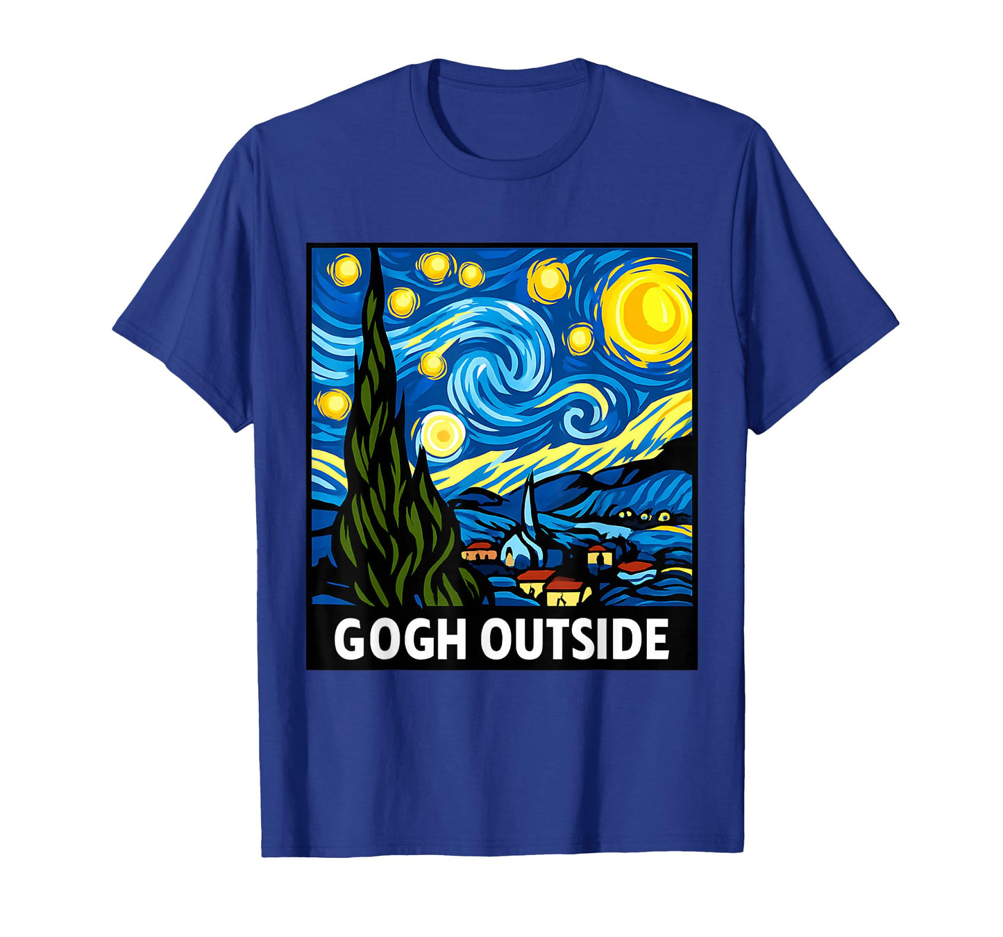 Gogh Outside Starry Starry Night Vincent Van Gogh T-Shirt T-Shirt
