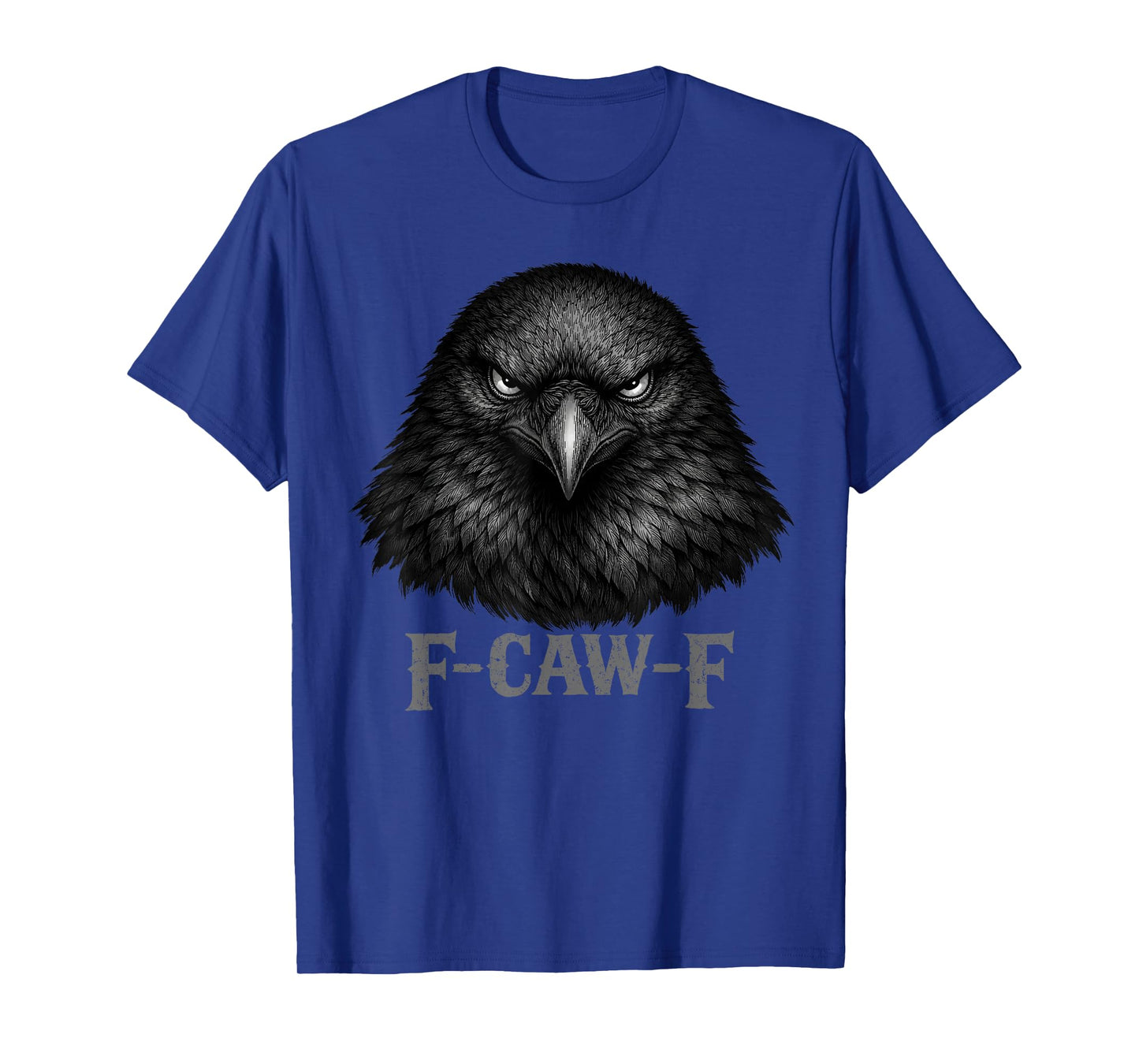 F-Caw-F Funny Black Crow Moon Gothic FcawF Adult Humor T-Shirt