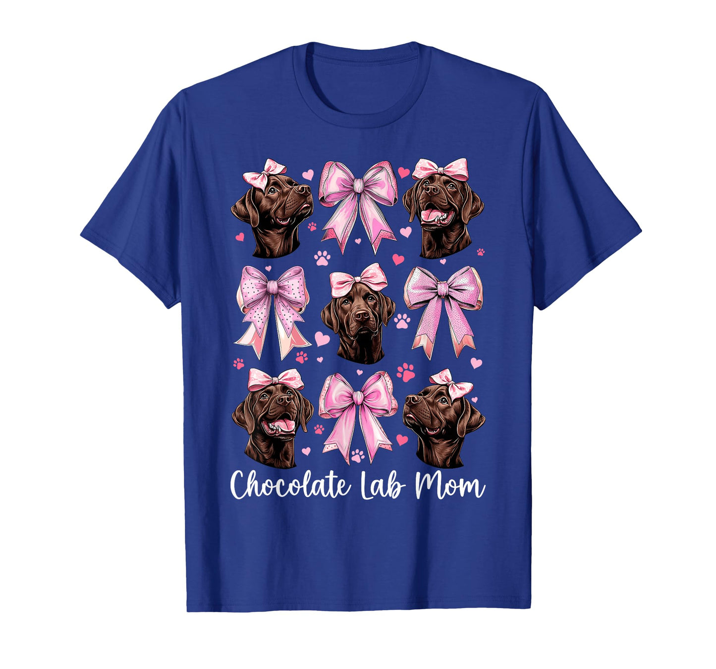 Chocolate Lab Mom Mama Chocolate Labrador Retriever Dog T-Shirt