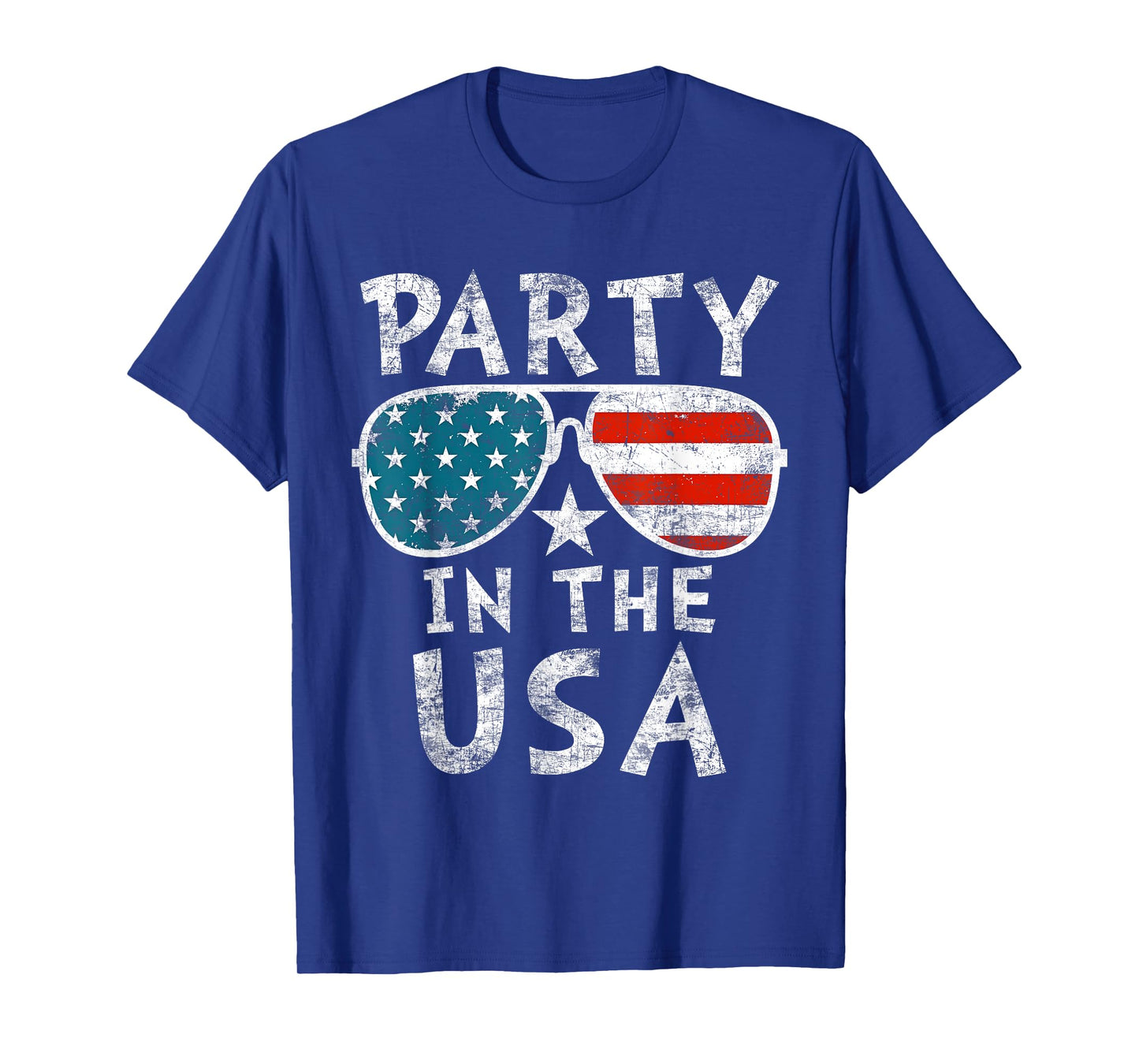 American Flag Party In USA 4th July Patriotic Kids Teen Girl T-Shirt