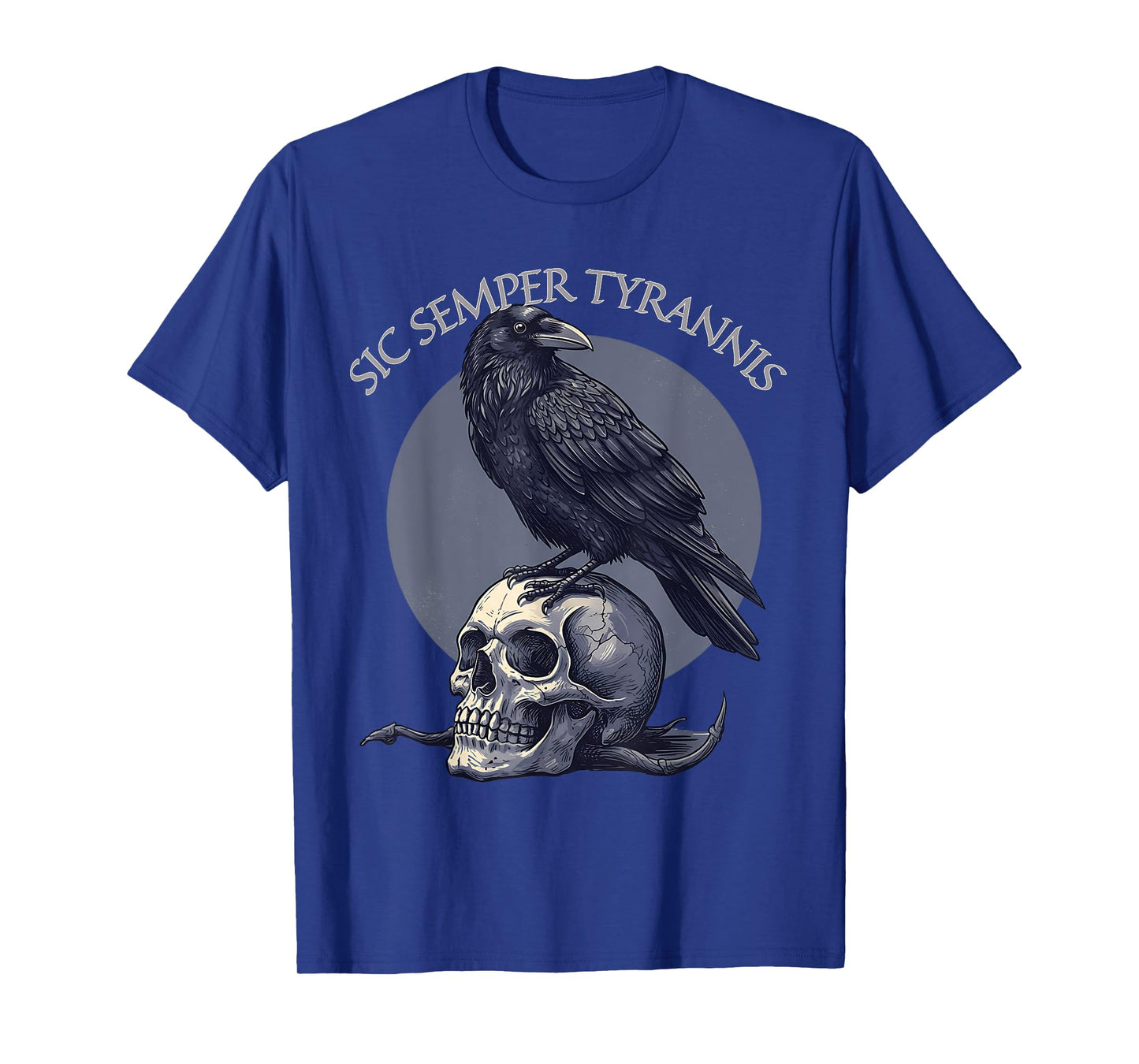 Sic Semper Tyrannis & Raven Skull T-Shirt