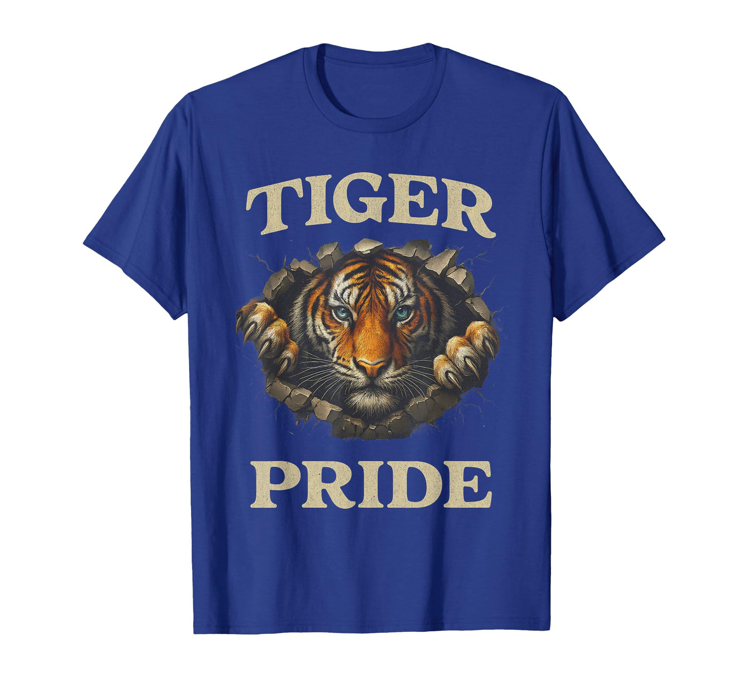 Retro Tiger Pride School Team Sports Vintage Design T-Shirt