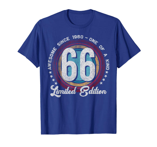 66 Year Old Gifts Vintage 1960 Limited Edition 66th Birthday T-Shirt
