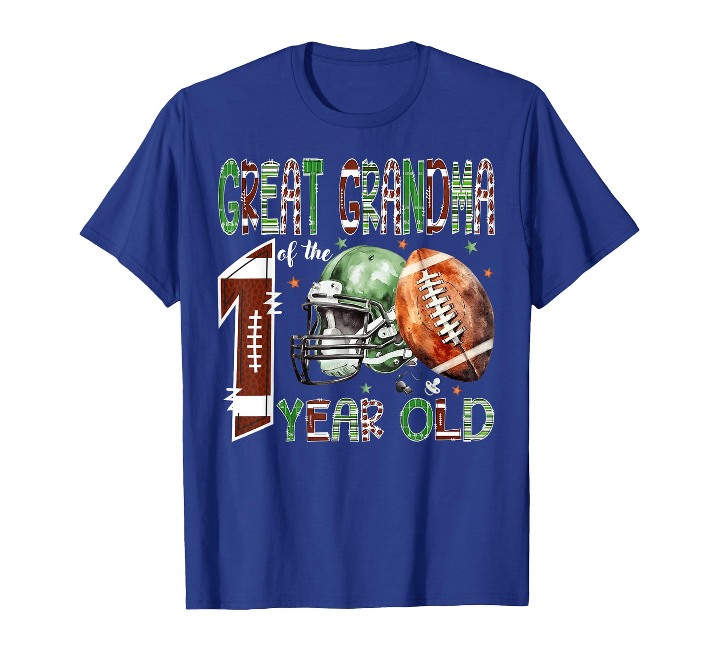 Great Grandma of The 1 Year Old Football 1st Birthday Boy T-Shirt