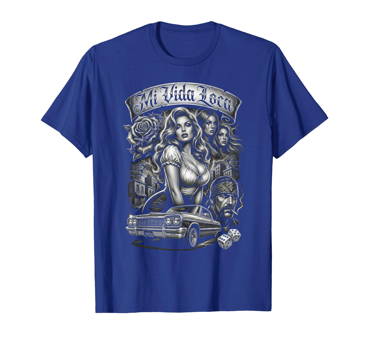 Mi Vida Loca Lowrider Art Chicano Culture Street Style T-Shirt