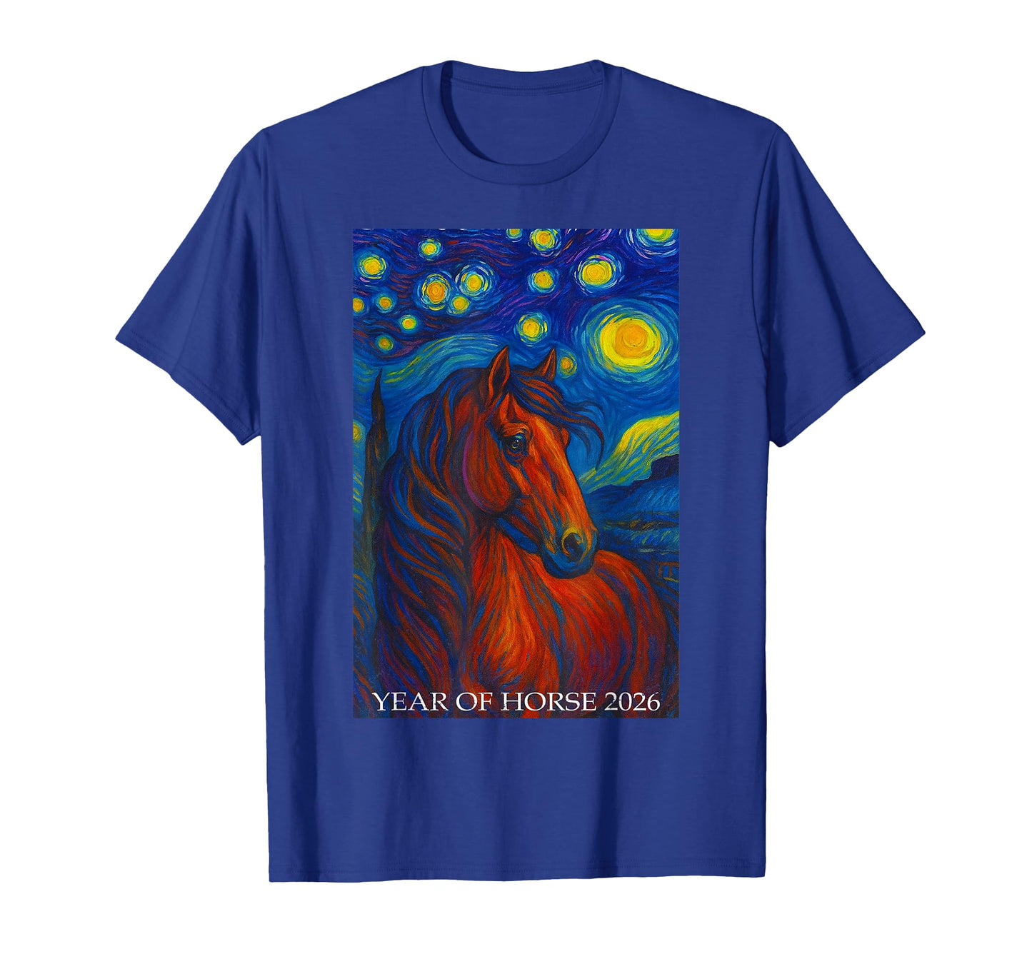 Horse Painting Year of The Horse Chinese Zodiac New Year NYE T-Shirt