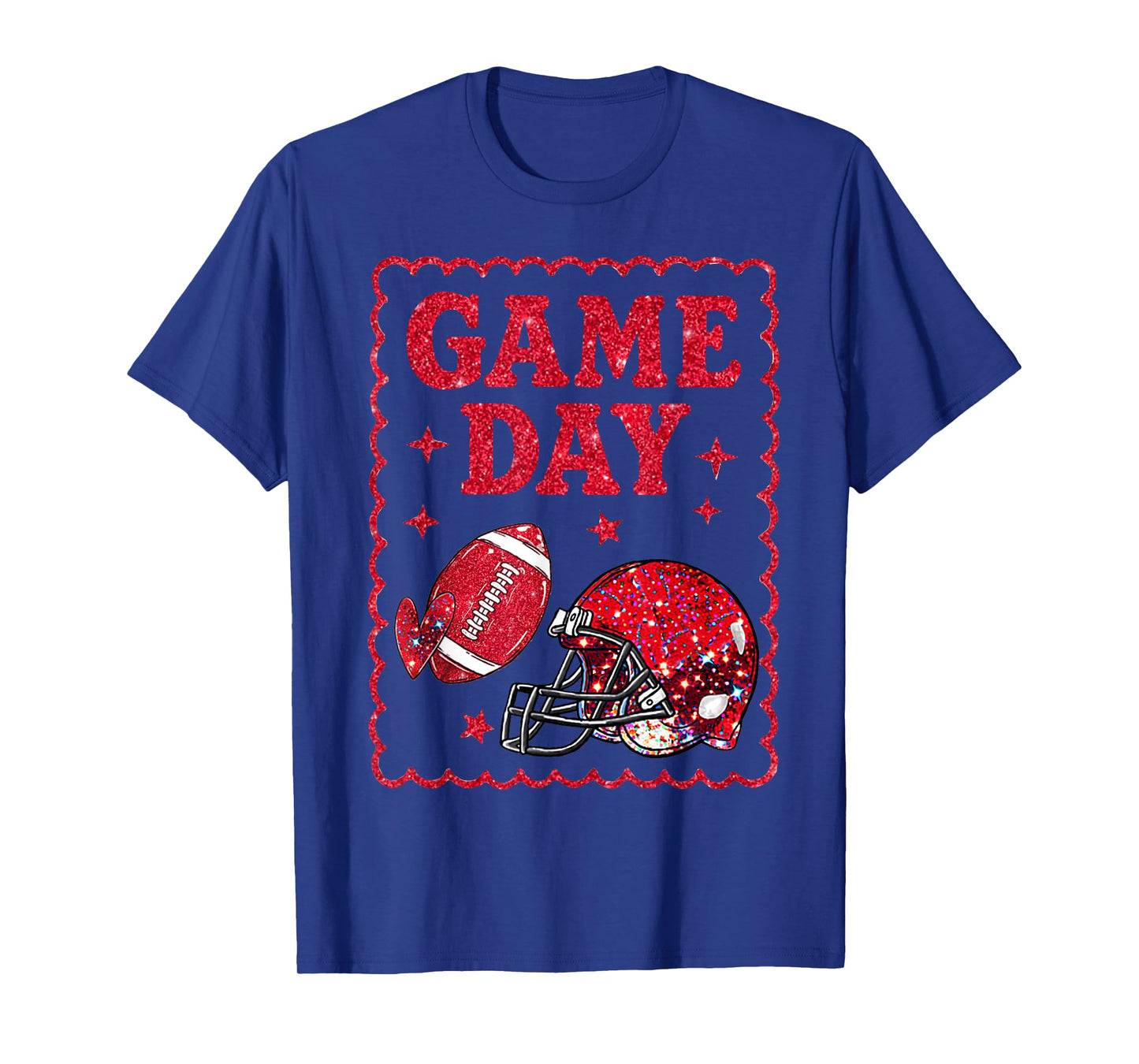 Game Day American Football Women Girl Kids Vibes T-Shirt