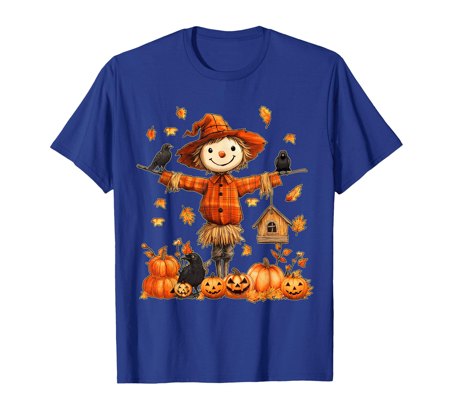 Cute Scarecrow Pumpkin Thanksgiving Halloween Hello Fall T-Shirt