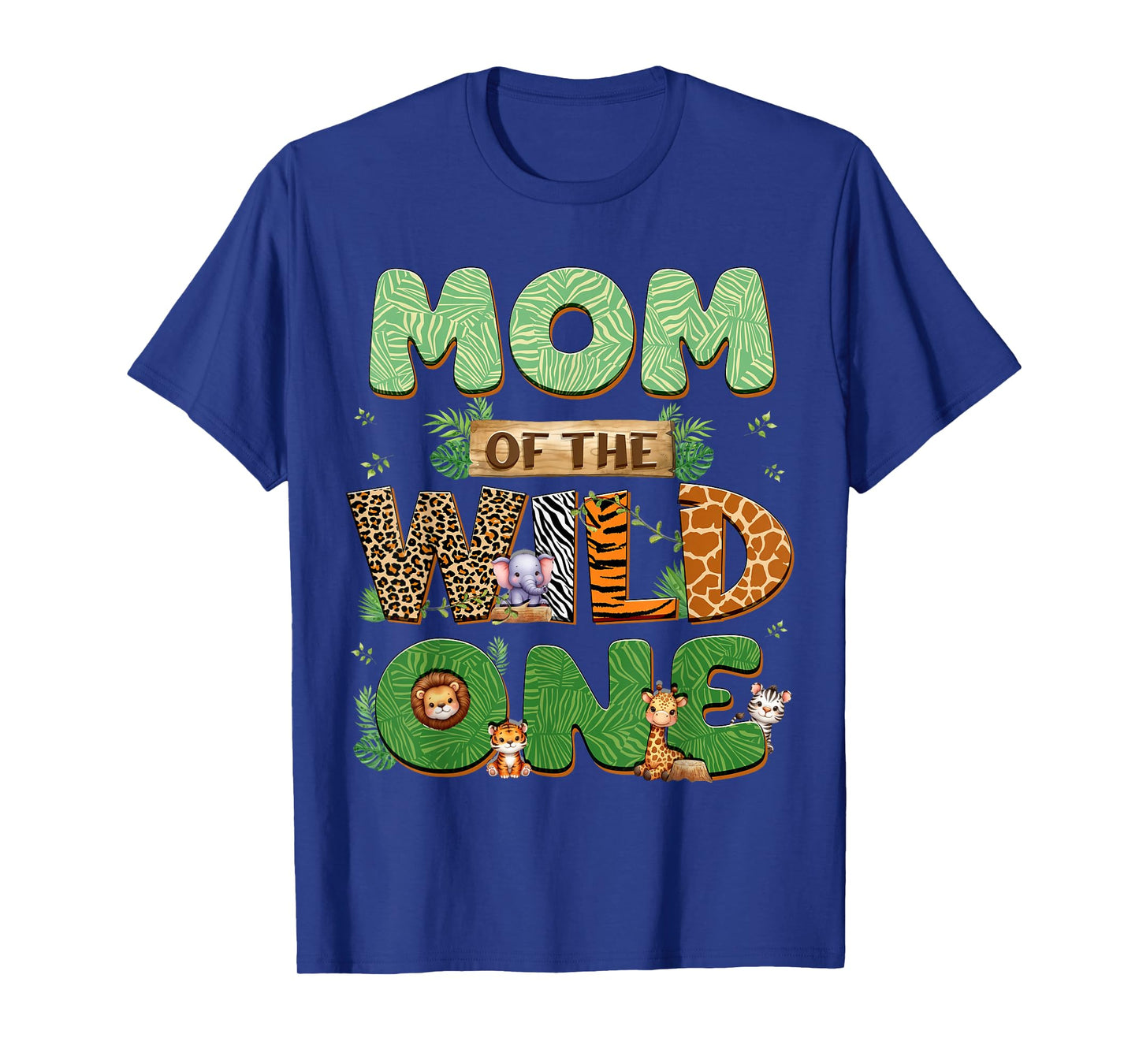 Mom Of The Wild One Birthday Family Matching Party Decor T-Shirt