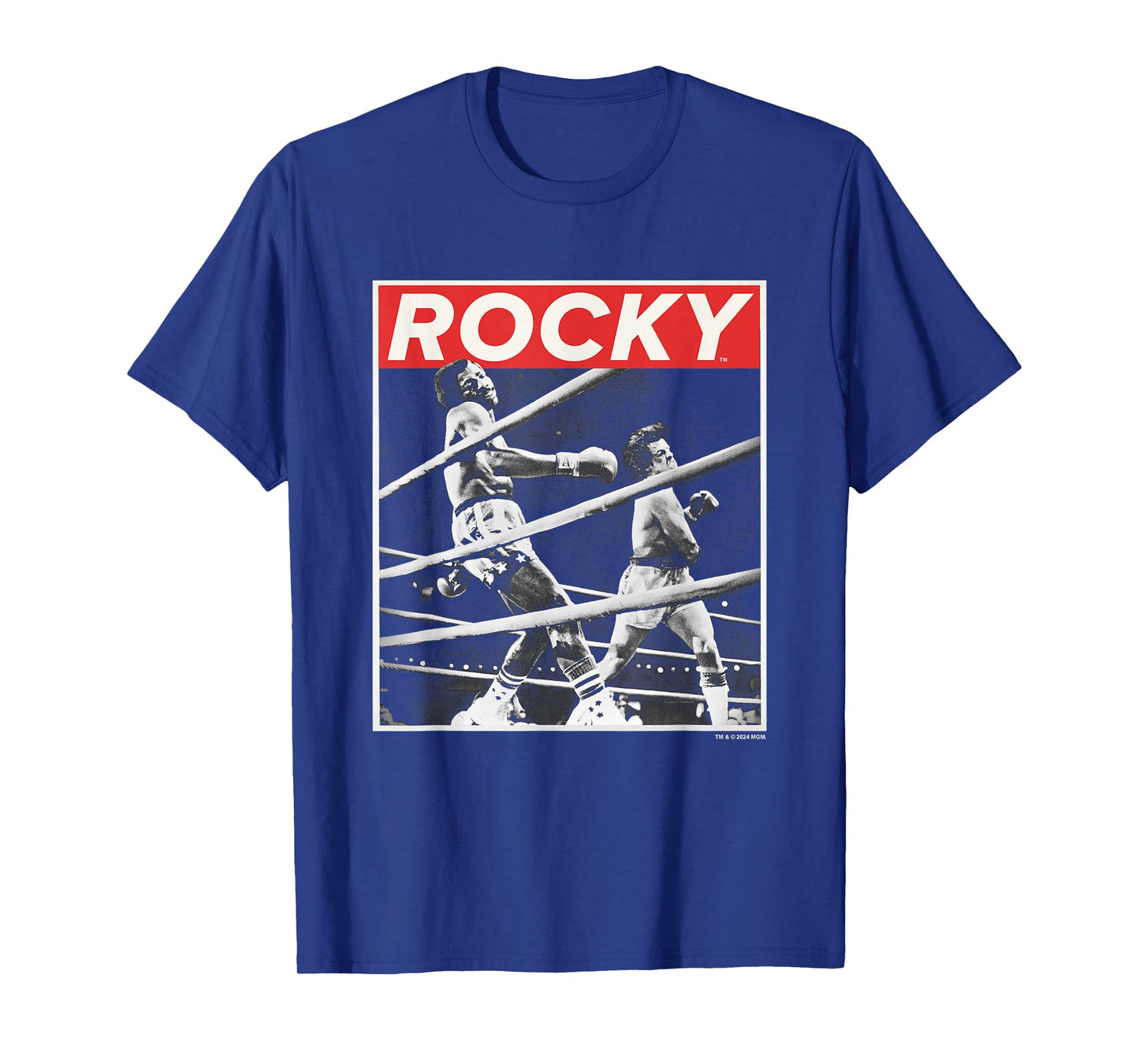 Rocky Savage Punch Apollo Creed Fight Vintage Panel T-Shirt