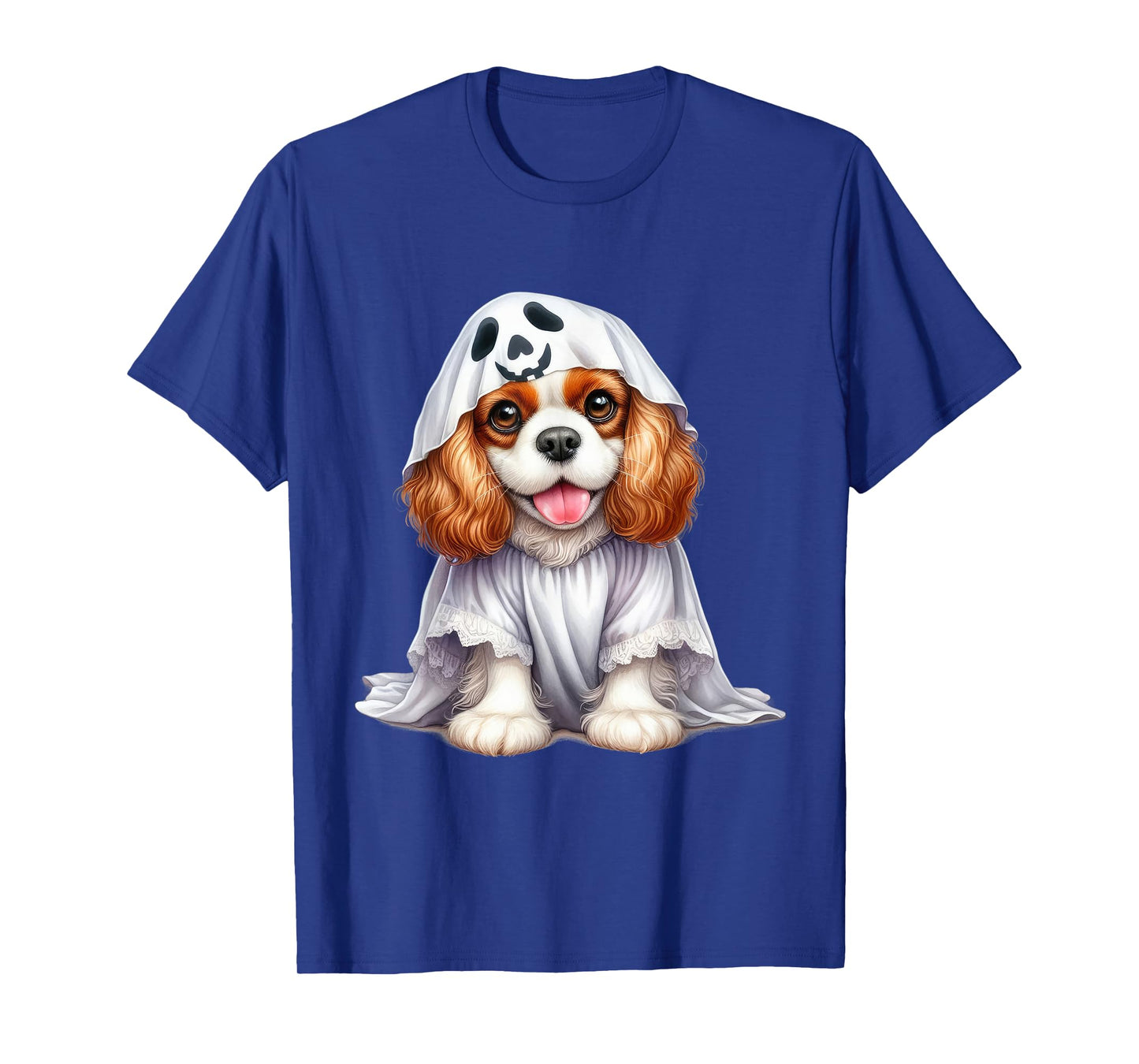 Funny Ghost Cavalier King Charles Spaniel Dog Lover T-Shirt
