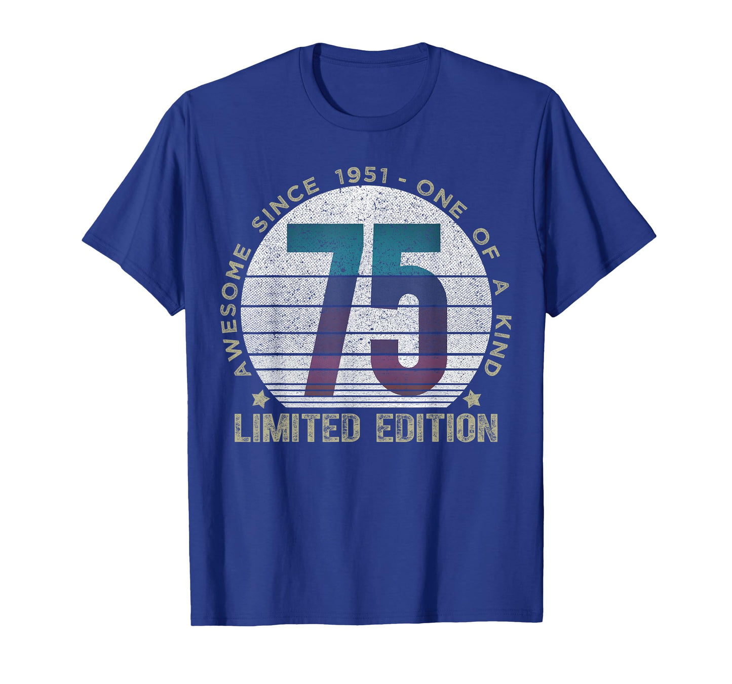 75 Year Old Gifts Vintage 1951 Limited Edition 75th Birthday T-Shirt