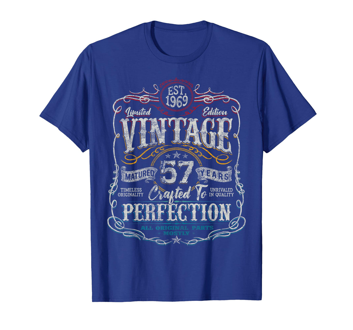 Vintage 1969 Limited Edition Shirt 57 Year Old 57th Birthday T-Shirt