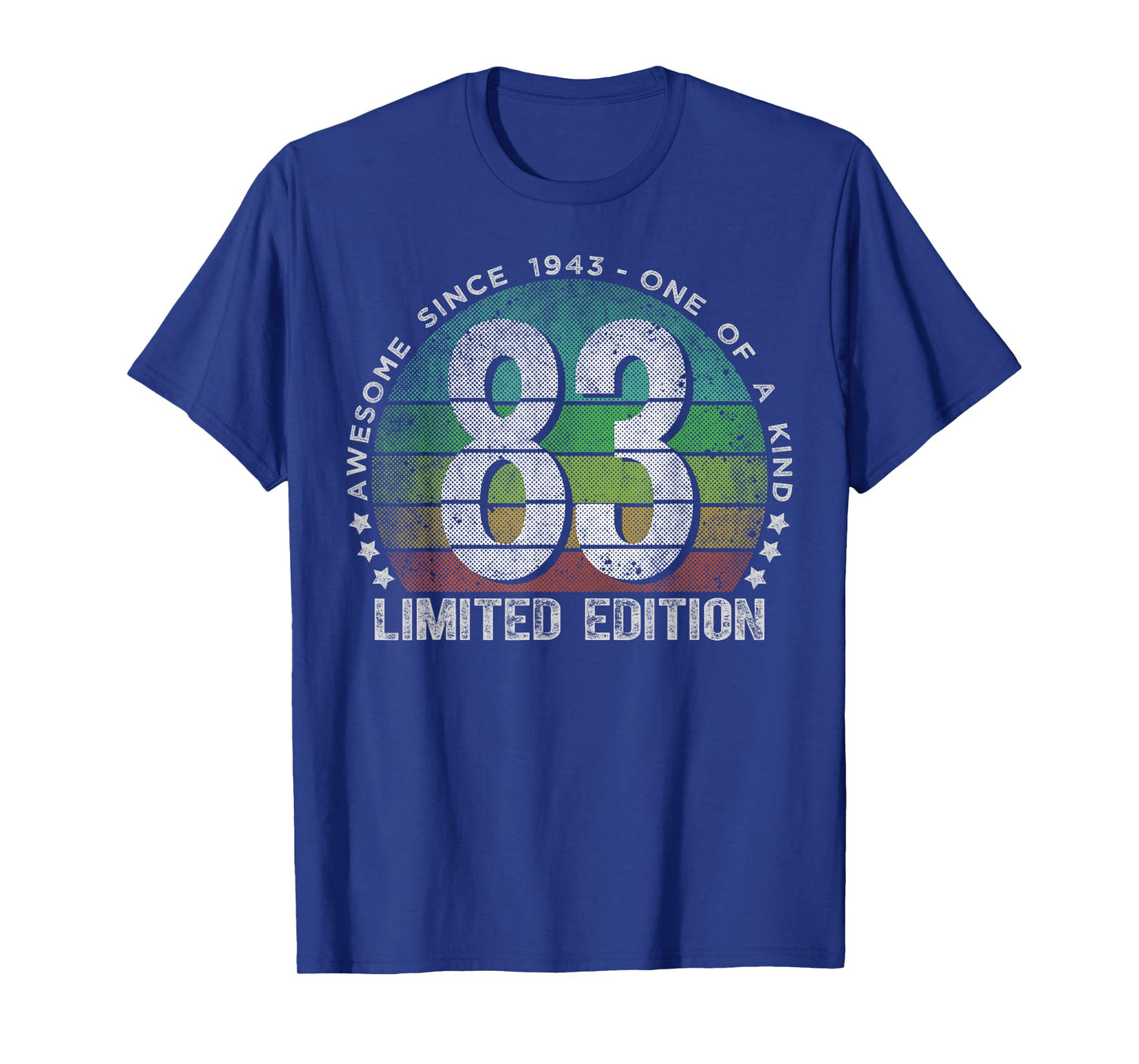 83 Year Old Gifts Vintage 1943 Limited Edition 83rd Birthday T-Shirt