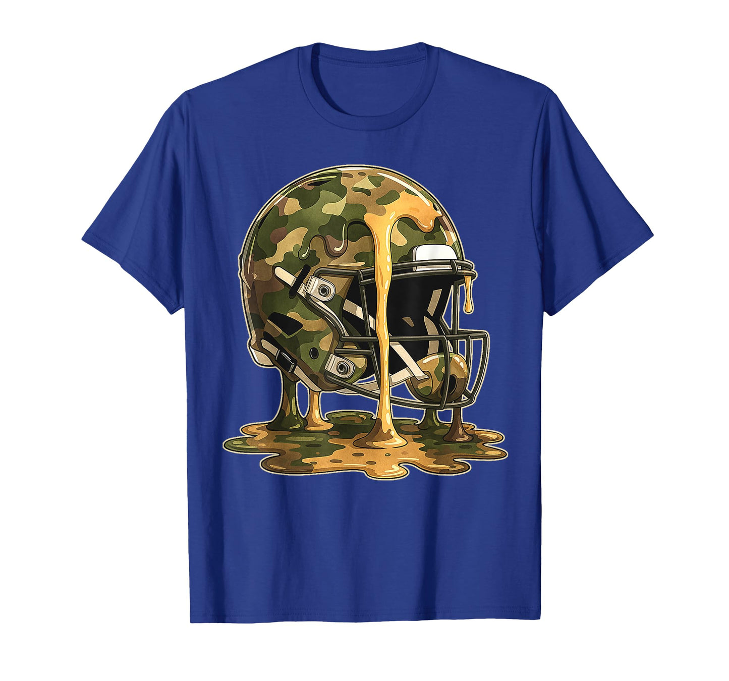 Football Drip Camo Football Ice Cream Sprinkle Respect Drip T-Shirt