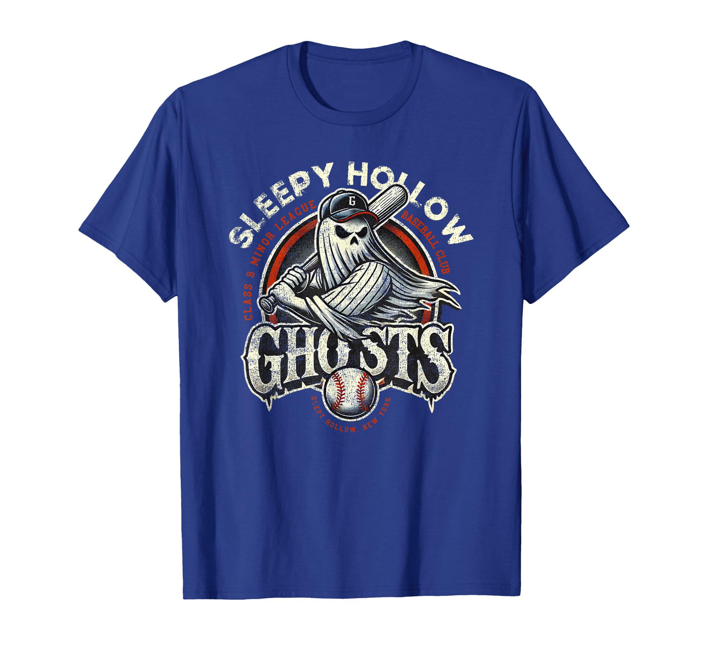 Halloween Sleepy Hollow Ghosts Minor League Baseball T-Shirt