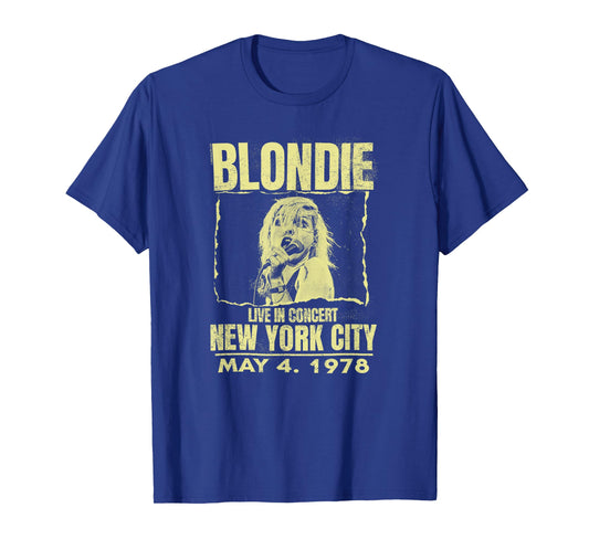 Blondie Live Concert Poster New York 1978 Vintage Band T-Shirt