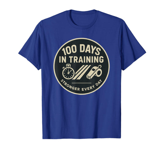 100 Days in Training School Milestone Design for PE Teacher T-Shirt