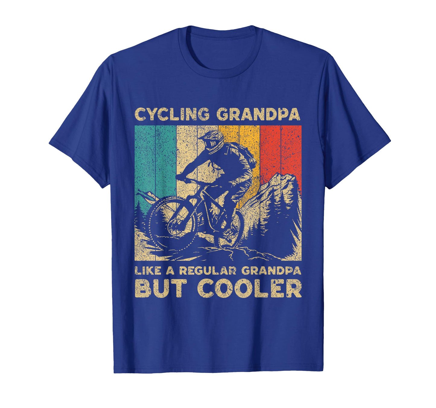 Cycling Grandpa Bicycle Riding Cyclist Mens T-Shirt